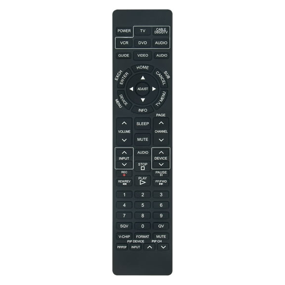 New Replace Remote Control compatible with Mitsubishi TV 290P122020 290P116B10/EUR647020A with Universal Multi-Switch