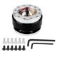 thumbnail image 1 of Kit de liberación rápida del adaptador del cubo del volante del coche con tornillos (negro) NikouMX  Deportes, 1 of 8