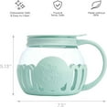thumbnail image 2 of Microwave Popcorn Maker Popcorn Bowl With Temperature Glass 3in 1 Popcorn Bucket Popcorn Jar With Silicone Lid Homemade Popcorn, 2 of 6