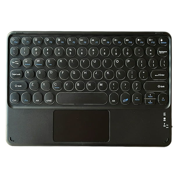 10 inch Bluetooth Keyboard Touch, UltraSlim Wireless Bluetooth Keyboard with Touchpad, Builtin