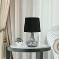 thumbnail image 4 of Simple Designs 14.17" Colored Glass Fusion Montage Table Lamp - Black, 4 of 6