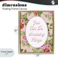 thumbnail image 4 of Stupell Industries Cottage You Can Do Amazing Things with Vintage Florals Gold Floating Frame Canvas Art, 17 x 21, by Lil' Rue, 4 of 8