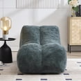 thumbnail image 3 of Oversize Bean Bag Chair for Adults, Lightweight Polyester Filled Ergonomic Support, Easy Move Design, Light Blue Comfort Sofa, 59" x 30" x 23.6", 3 of 9