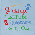 thumbnail image 3 of Inktastic Awesome Like My Opa Baby Burp Cloth, 3 of 3