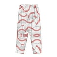thumbnail image 5 of Haiem Baseballs Women's Pajama Pants Ultra Lightweight Pjs Bottoms Sleepwear Bottom Pants With Pocket Drawstring-Small, 5 of 9