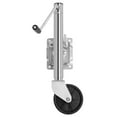 thumbnail image 2 of 6-inch Dual Wheels Trailer Jack, 1500 lbs, for RV, Boat, Trailer and More, Sliver, 2 of 9