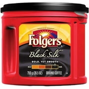 Folgers Black Silk Ground Coffee, 750g/26.5 oz