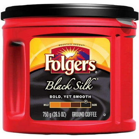 Folgers Black Silk Ground Coffee, 750g/26.5 oz