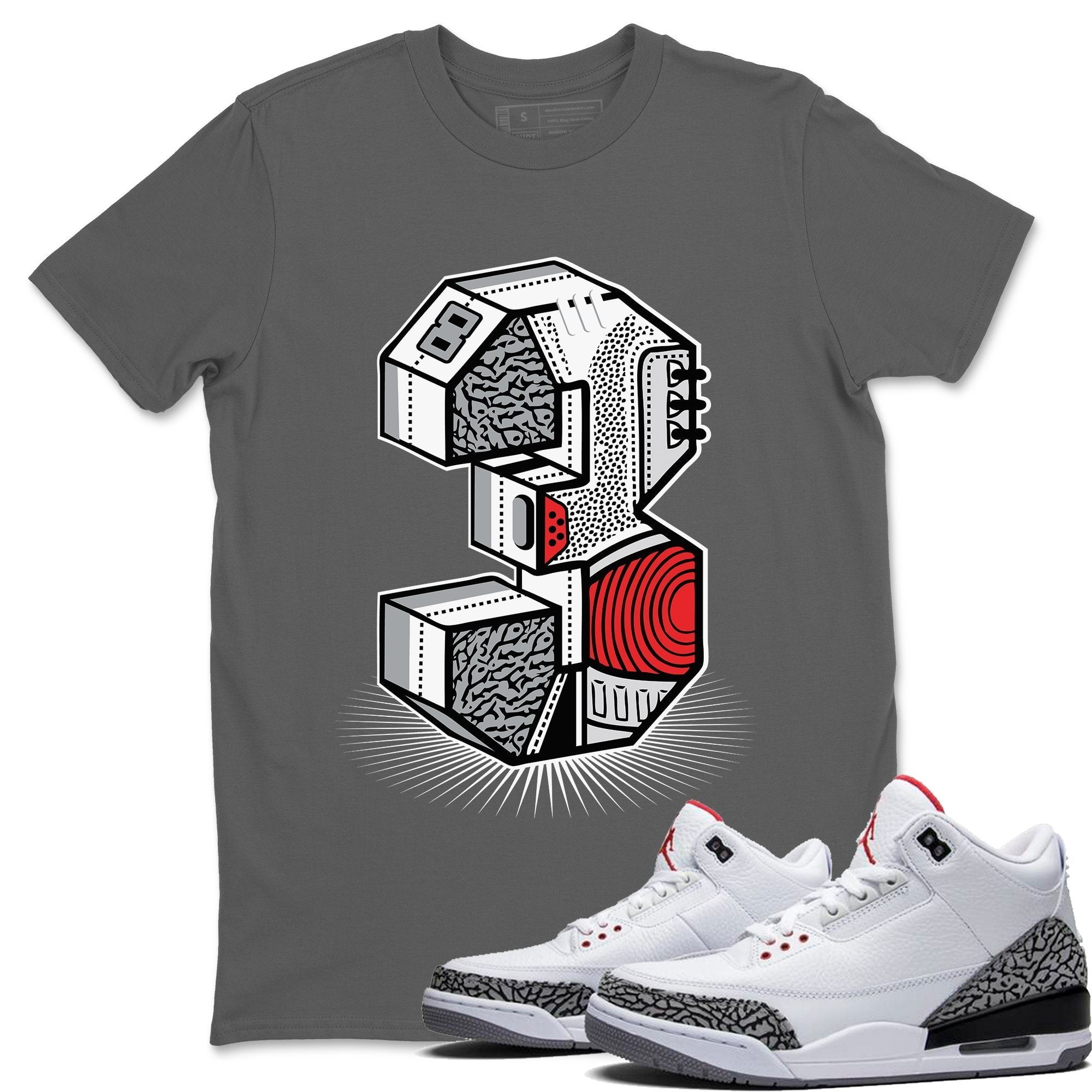 sneakers jordan cement 10 shirt