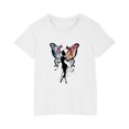 thumbnail image 2 of Feancey Girls Cute Cotton T Shirts Oversized Casual Printed Tops Summer Short Sleeve Round Neck Blouse Kids Boys Graphic Tees Holiday Gifts White 9 Years, 2 of 8