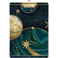 thumbnail image 1 of FMSHPON Cosmic Galaxy Gold Marbled Clipboard Hardboard Wood Nursing Clip Board and Pull for Standard A4 Letter 13x9 inches, 1 of 7