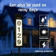 thumbnail image 4 of Solar Address Sign with LED Illumination – Outdoor Wall-Mounted Solar Powered House Number Plaque with DIY Numbers & Letters, UV & Weather Resistant for Yard, Street, and Home Entry, 4 of 5