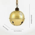thumbnail image 3 of 6.3IN Large Christmas Sleigh Bells Rustic Xmas Hanging Sleigh Bells with Coarse Rope Star Cutouts Ornaments for Vintage Christmas Fireplace Tree Garden Decoration Supplies Snowflake, 3 of 7