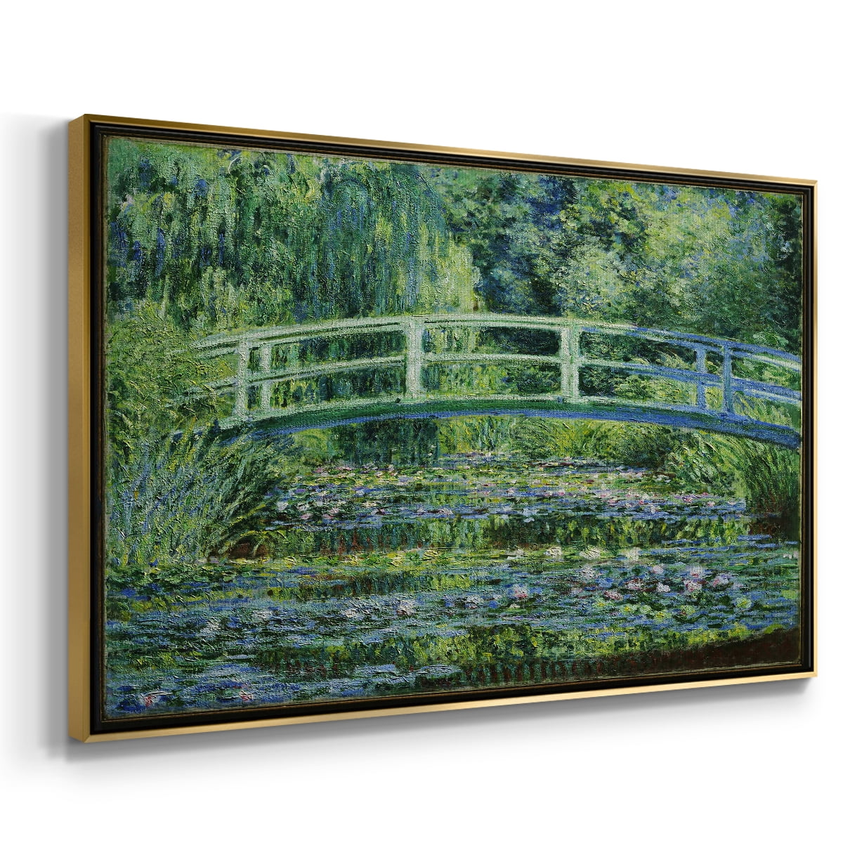 Vintage Landscape-CI By Wexford Home Framed in Gold Wood Gallery Wrapped Canvas 27 in. x 41 in.