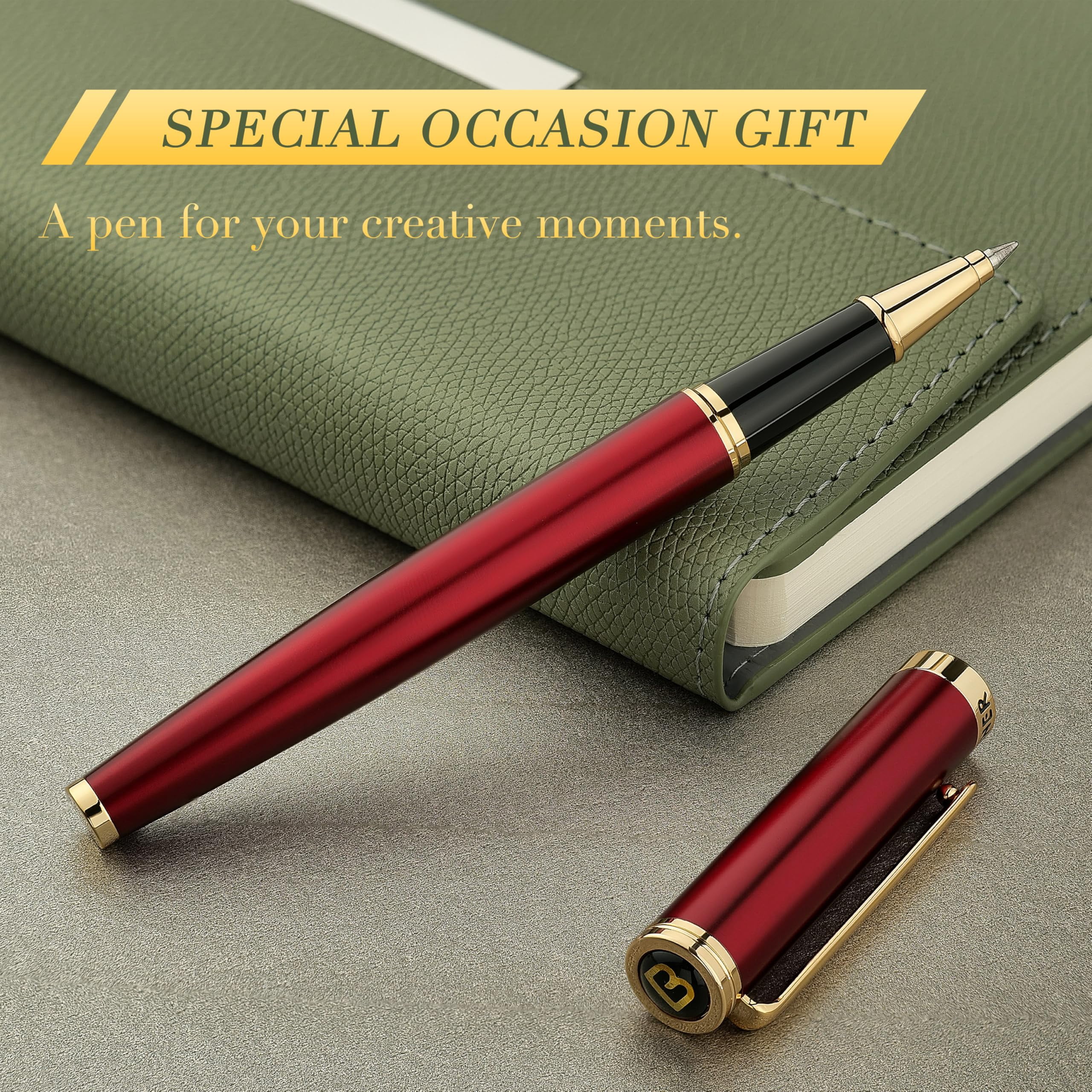 Luxury Rollerball Pen Trim Noble And Elegant Designs Ink Refill  Roller Ball Gift Set For Men & Women Professional Executive Office Nice Pens