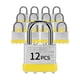 thumbnail image 1 of Candados con la misma llave Lqyn 12 piezas Candado con llave laminado (1-9/16"" 40 mm) Cerraduras con llaves iguales Grillete normal para casilleros de almacenamiento Pestillo para cajas de herramient, 1 of 6