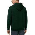 thumbnail image 2 of Taigaofy Men's Geometric Texture Hoodie with Pocket, Skin-Friendly Long Sleeve Casual Pullover, Perfect Valentine's Day Gift for Him Green XL, 2 of 7