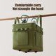 thumbnail image 5 of Caja de Herramientas para Exteriores, Bolsa de Camping, Bolso Multifuncional de Gran Capacidad | Impermeable, Plegable y Reutilizable, de Tela Verde | Tamaño: 37 X 33 X 27 Cm | Peso: 0,8 Kg, 5 of 6