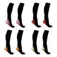 thumbnail image 4 of Justharion High Compression Nylon Socks Prevent Swelling Elastic Leg Support High Compression Nylon Stockings blue S/M, 4 of 6