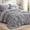 01 - Grey, variant on Queen Size Comforter Set Mint Green - 7 Piece Bed in a Bag Bedding Set with Pintuck Design, All Season Down Alternative Comforter, Sheets, Pillowcases & Shams