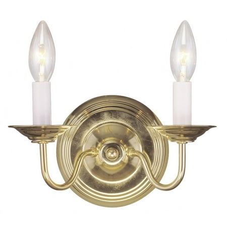 

St Michael s Park 2 Light Wall Sconce in Traditional Style 10 inches Wide By 9 inches High-Antique Brass Finish Bailey Street Home 218-Bel-1653632
