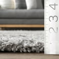 thumbnail image 3 of nuLOOM Marleen Contemporary Shag Area Rug, 12' x 15', Silver, 3 of 9