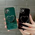 thumbnail image 2 of Funda de teléfono a prueba de golpes con soporte de corazón coreano, cubierta anticaída para iphone 13, 14, 12, 11 Pro Max, MiNi, X, XS, XR, 6 S, 7, 8 Plus, SE 3 Fivean unisex, 2 of 2