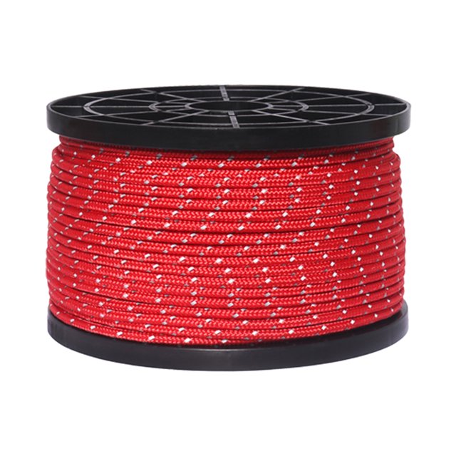 ZheElen Guide de Bâche de Tente Réfléchissant de 55 Verges Corde Rouge nylon, Haute Résistance, Corde d'Ombrage Résistante au Soleil