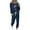 Navy, variant on Spring Outfits for Women 2025!ChaoHeng Women Long Sleeve Round Neck Drawstring Casual Sets 2 Piece Outfits for 2024 Christmas Trendy(White,S)