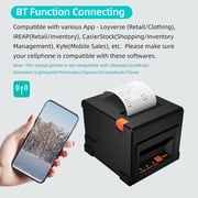 direct thermal printer 80mm Thermal Receipt POS Printer with Auto Cutter for Shipping Business Restaurant Kitchen Supermarket