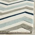 thumbnail image 3 of SAFAVIEH Chatham Wilfred Geometric Wool Runner Rug, Ivory/Dark Gray, 2'3" x 9', 3 of 10