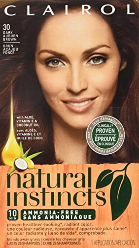 Natural Instincts Haircolor Rosewood Dark Auburn Brown 30 By Clairol For Women 1 Application Hair