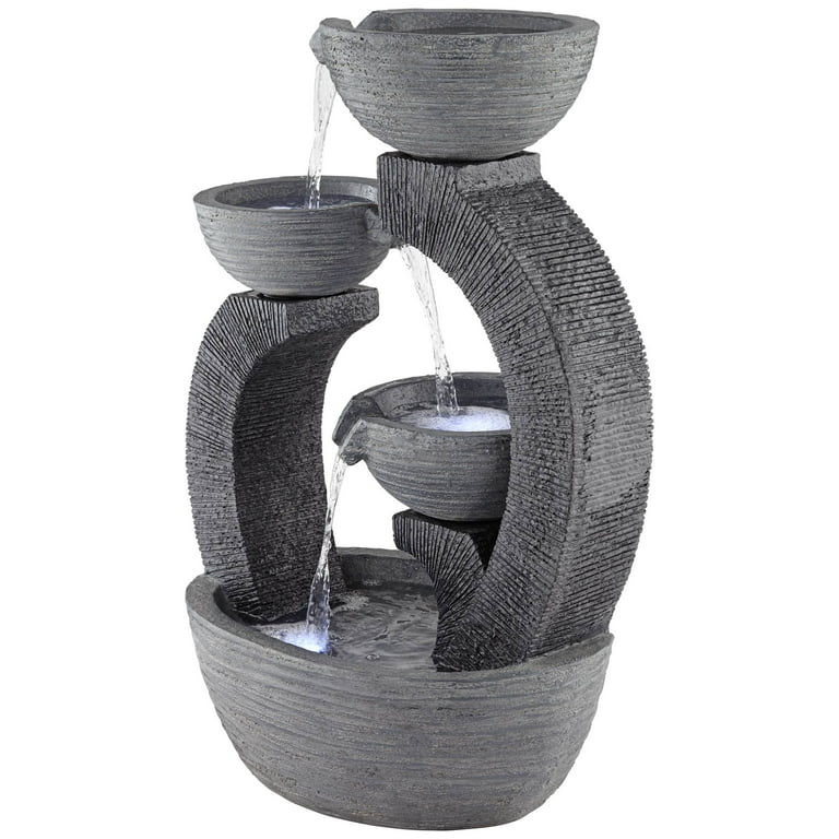 John Timberland Three Cup Modern Japanese Cascading Outdoor John Timberland Three Cup Modern Japanese Cascading Outdoor