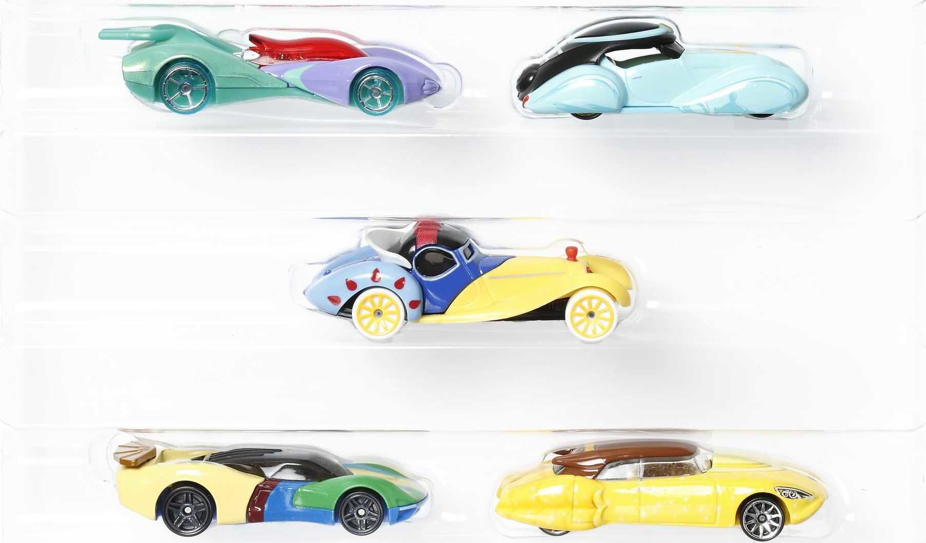 Hot Wheels Disney Princess Character Car 5Pack, Toys for Kids