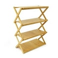 thumbnail image 1 of Estante Plegable de Madera, Estante de Almacenamiento Portátil de Múltiples Capas que Ahorra Espacio, Potente Soporte de Carga para Acampar Al Aire Libre, 1 of 8
