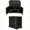 thumbnail image 3 of Demi Bonn 30" Cat Litter Box Furniture with Drawer, Cat Washroom Hidden Litter Box Enclosure, Indoor Wood Cat House Cabinet, Brown, 3 of 7