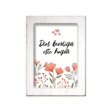 Pura Vida Books - White Frame - God Bless You