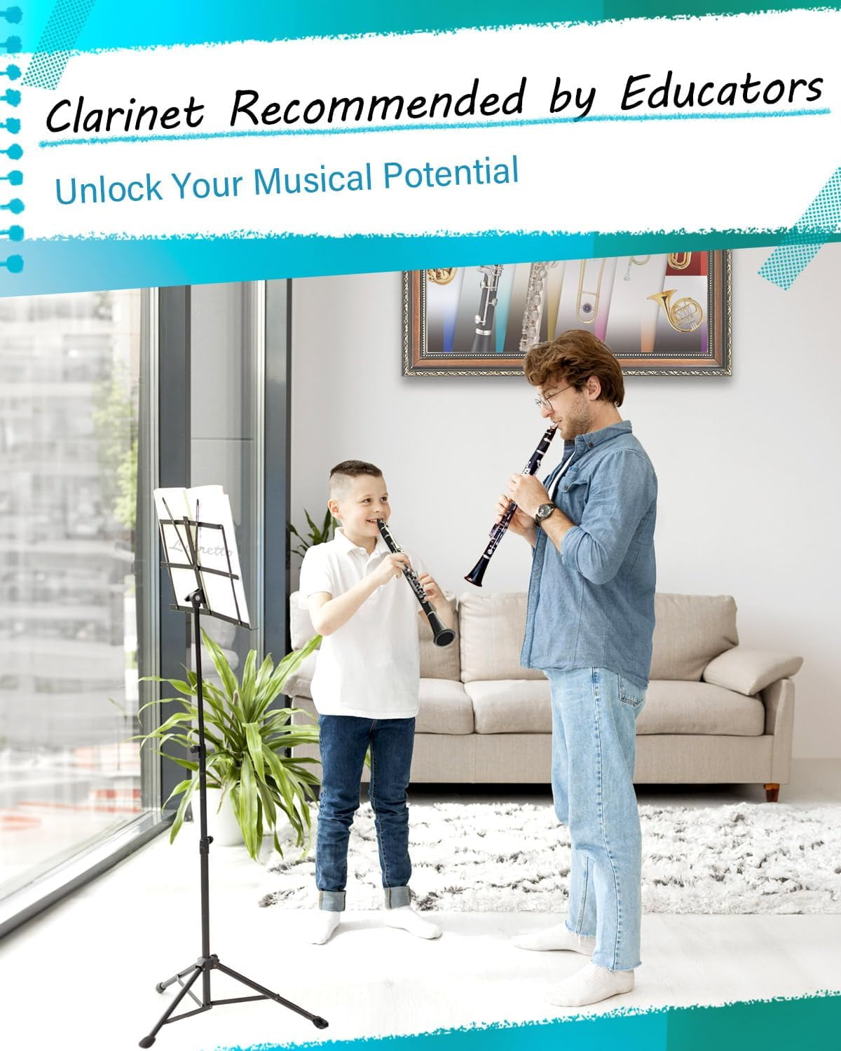 Libretto Bb Clarinet Set for Beginner and Intermediate Players with Accessories