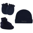 thumbnail image 1 of Desiderio Gorro de bebé recién nacido, guantes antiarañazos, gorro de bebé, guantes antiarañazos para la cara, cubrepiés, 1 of 5