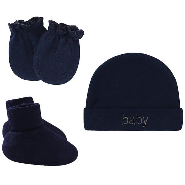 Desiderio Gorro de bebé recién nacido, guantes antiarañazos, gorro de bebé, guantes antiarañazos para la cara, cubrepiés