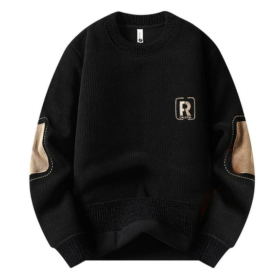 SUYIDA Christmas Sweater Men,Knit Sweater Coat Heavyweight Lined Winter Warm Outerwear Long Sleeve Casual Comfortable Pullover Jacket For Cold Weather