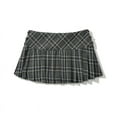 thumbnail image 5 of Pleated Shorts Skirts for Women, With Belt,Side Zipper, Mid Waist, Female Skort,Fashion, 5 of 10