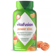 Vitafusion Power Zinc Gummy Vitamin Immune Support - Strawberry Tangerine Flavored - 90ct