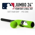 thumbnail image 5 of Franklin Sports MLB Kids Foam Baseball Bat + Ball Set - Jumbo Oversize Toy Bat + Foam Ball for Kids + Toddlers - Green - 24", 5 of 6