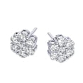 thumbnail image 3 of Chrono - Men's Diamond Cluster Earrings, 3 of 5