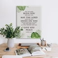 thumbnail image 5 of Bible Verse Numbers 6:24-26 May the Lord Bless You and Keep You Canvas Poster Inspirational Scripture Print Painting for Christian Home Office Wall Art Decoration 11.5 x 15 inch (Framed), 5 of 5