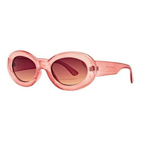 Women's San Diego Hat Company Plastic Oval Cat Eye Sunglasses BSG1053 Pink OSFA