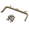 thumbnail image 1 of 21cm Vintage Metal Frame Kiss Clasp Lock For Sewing Handbag Purse Bag Bronze, 1 of 9