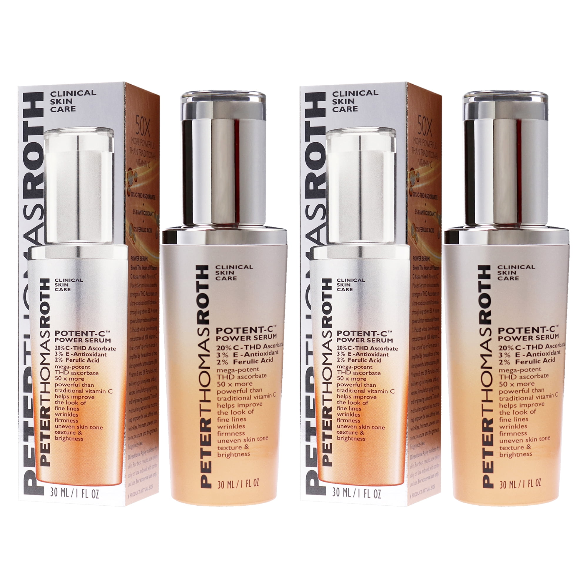 Peter Thomas Roth Potent-C Power Serum - Pack of 2 - 1 oz Serum