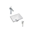 thumbnail image 1 of DROP Bath and Kitchen DR091144 Undermount Bathroom Sink Set, 1 of 5